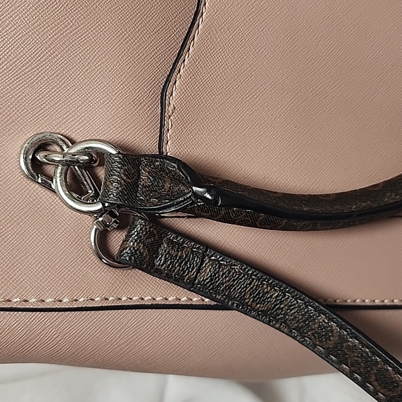 GUESS Factory Ranato Color-Block Logo Satchel - Picture 7 of 11